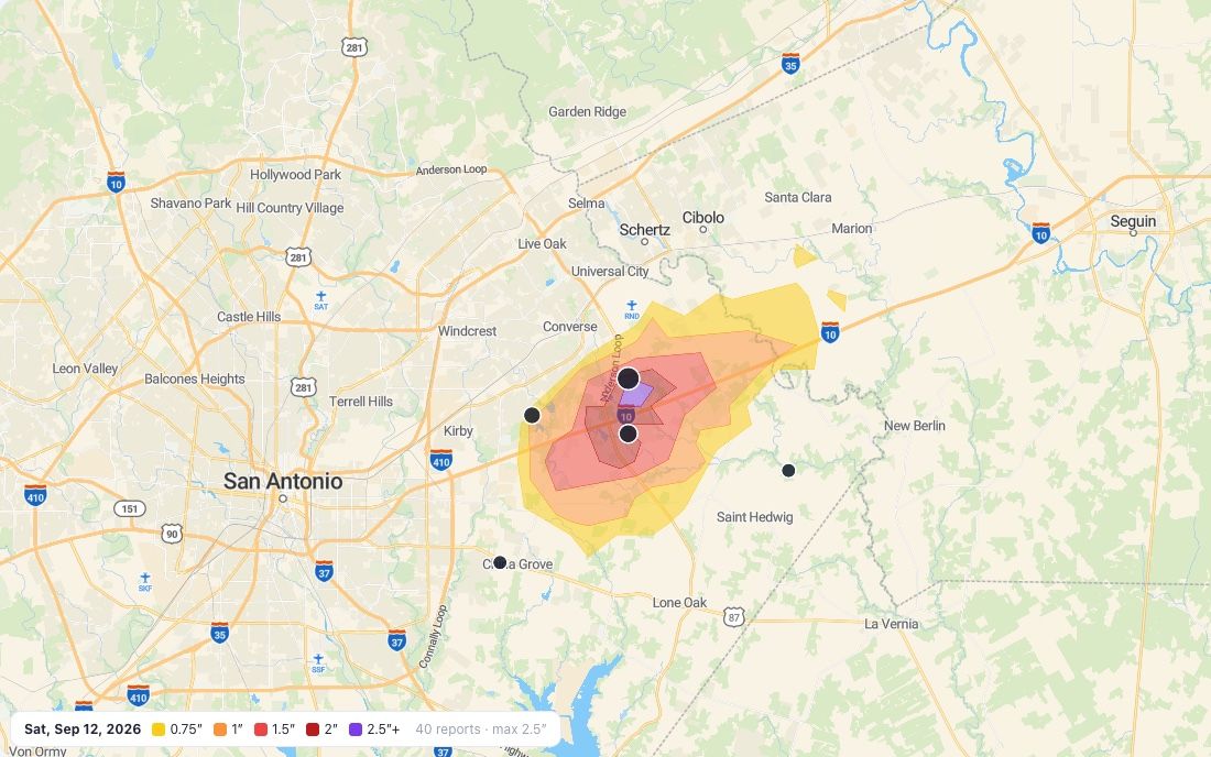 Hail map